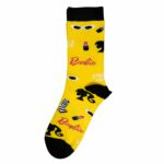 Barbie gunaikeia kitrini kaltsa me sxedia