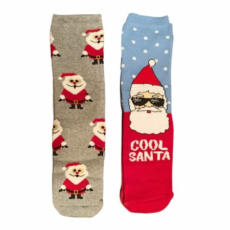 cool santa christmas socks